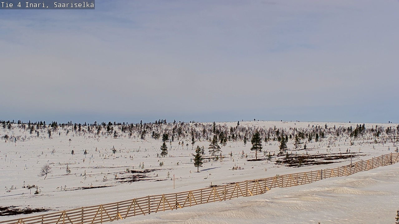 Weather Camera Image Road 4 Inari, Saariselkä, Kaunispää, Inari, Lappi