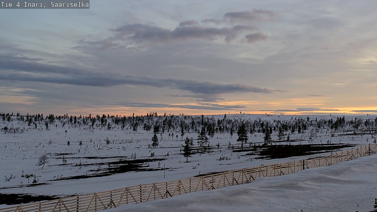 Weather Camera Image Väg 4 Enare, Saariselkä, Kaunispää, Inari, Lappi