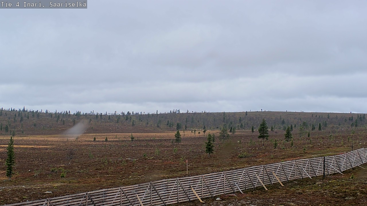 Weather Camera Image Road 4 Inari, Saariselkä, Kaunispää, Inari, Lappi