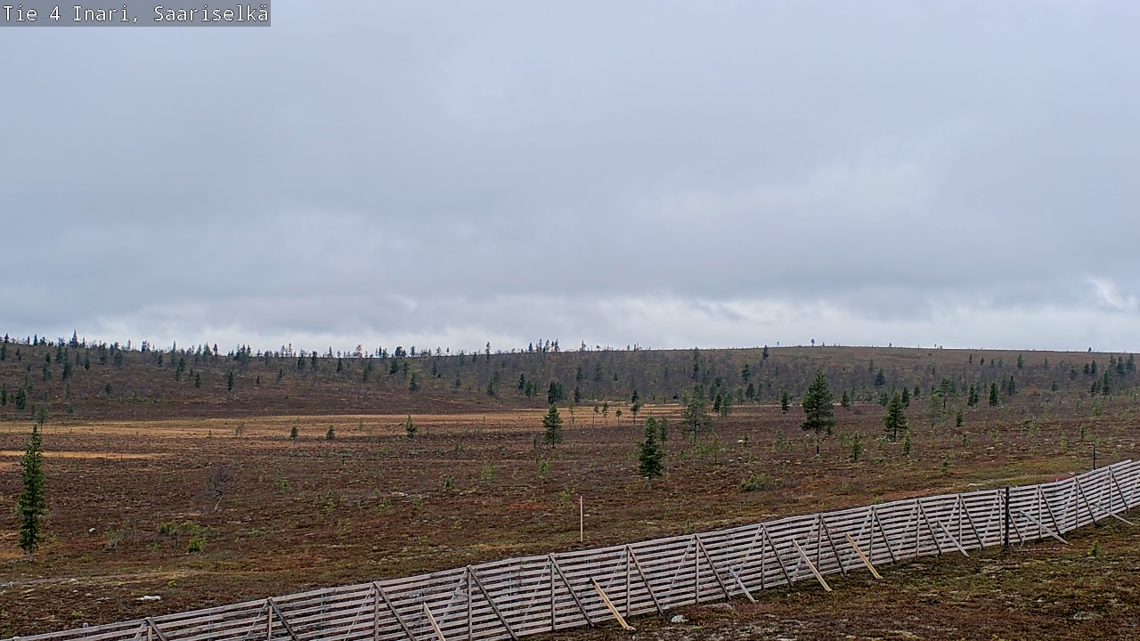Weather Camera Image Road 4 Inari, Saariselkä, Kaunispää, Inari, Lappi