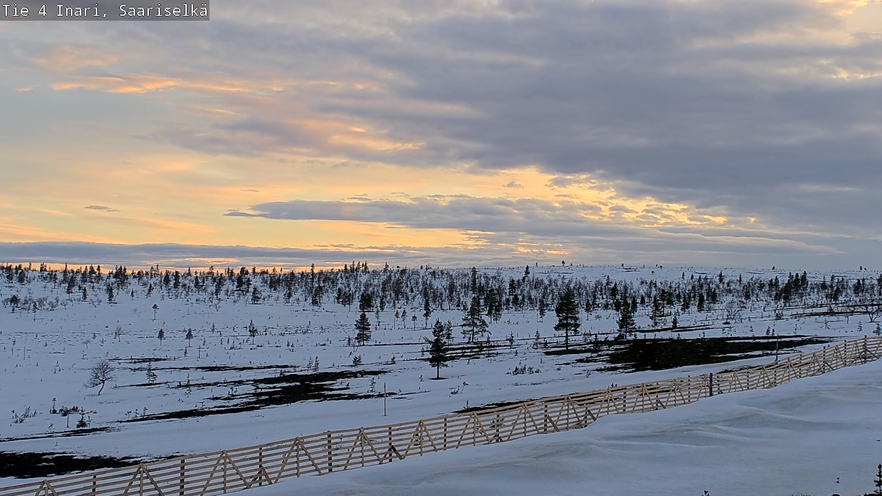 Weather Camera Image Road 4 Inari, Saariselkä, Kaunispää, Inari, Lappi