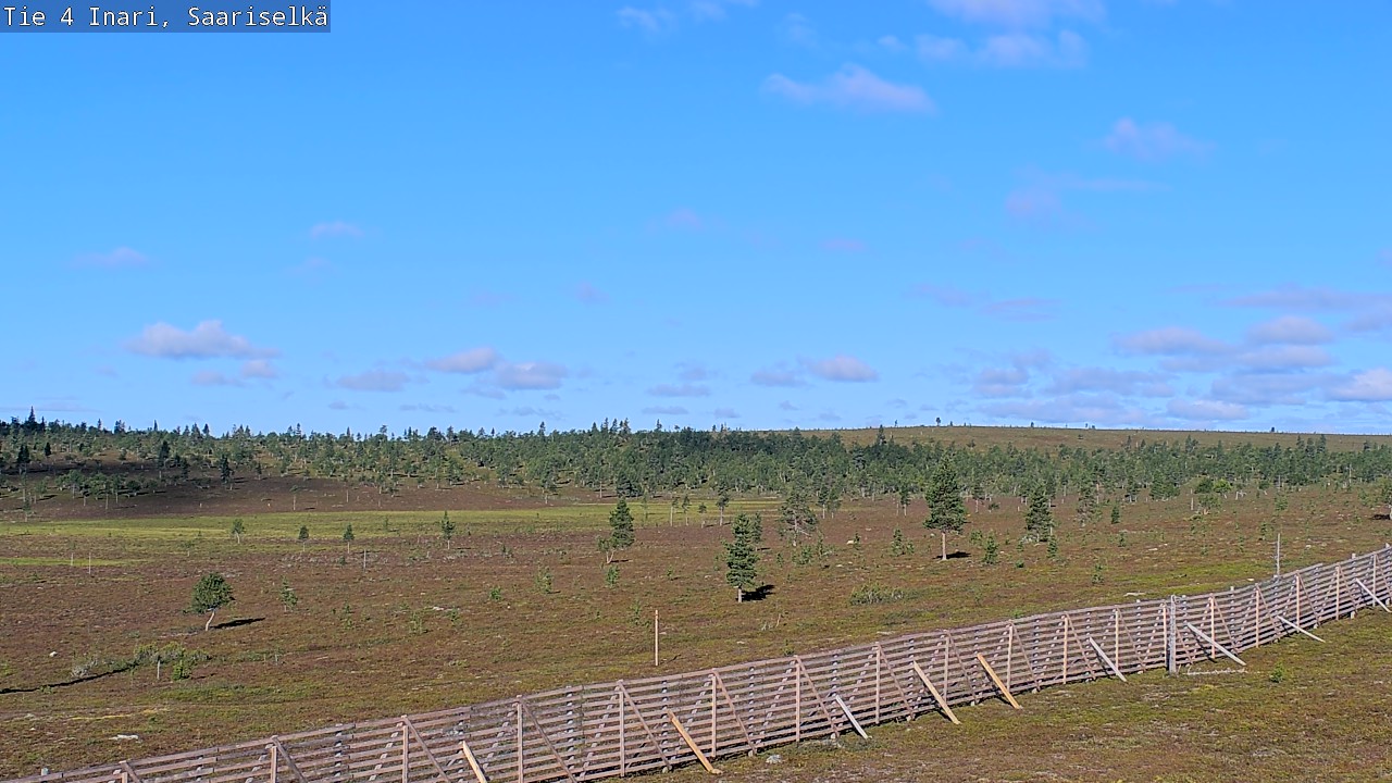 Weather Camera Image Road 4 Inari, Saariselkä, Kaunispää, Inari, Lappi