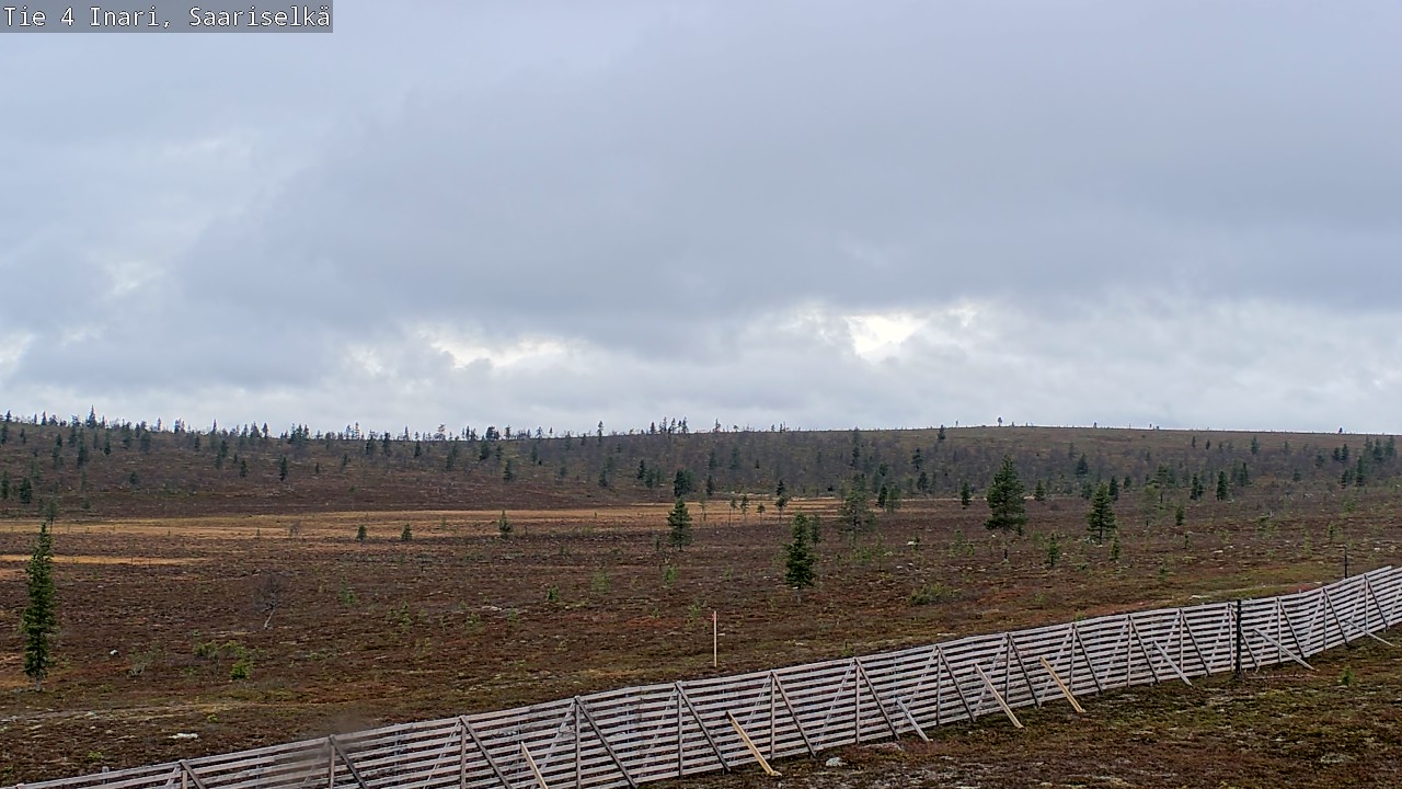 Weather Camera Image Road 4 Inari, Saariselkä, Kaunispää, Inari, Lappi