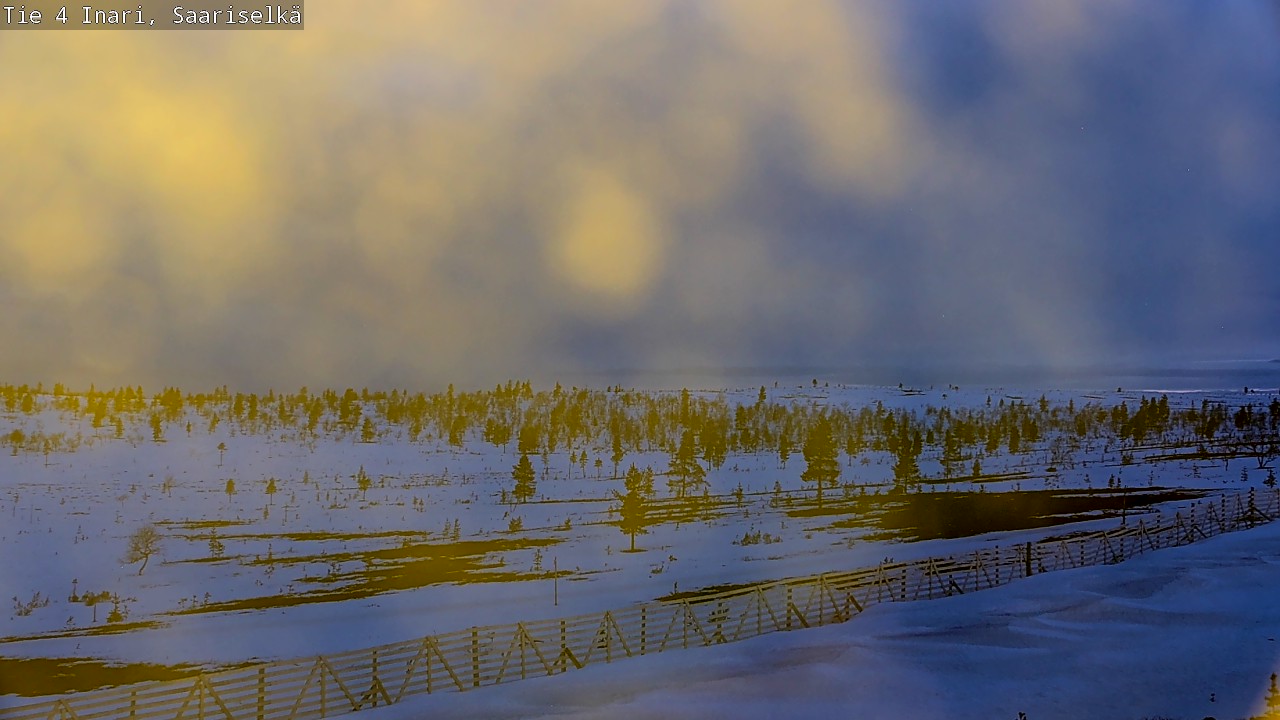 Kelikamerat Kuva Tie 4 Inari, Saariselkä, Kaunispää, Inari, Lappi