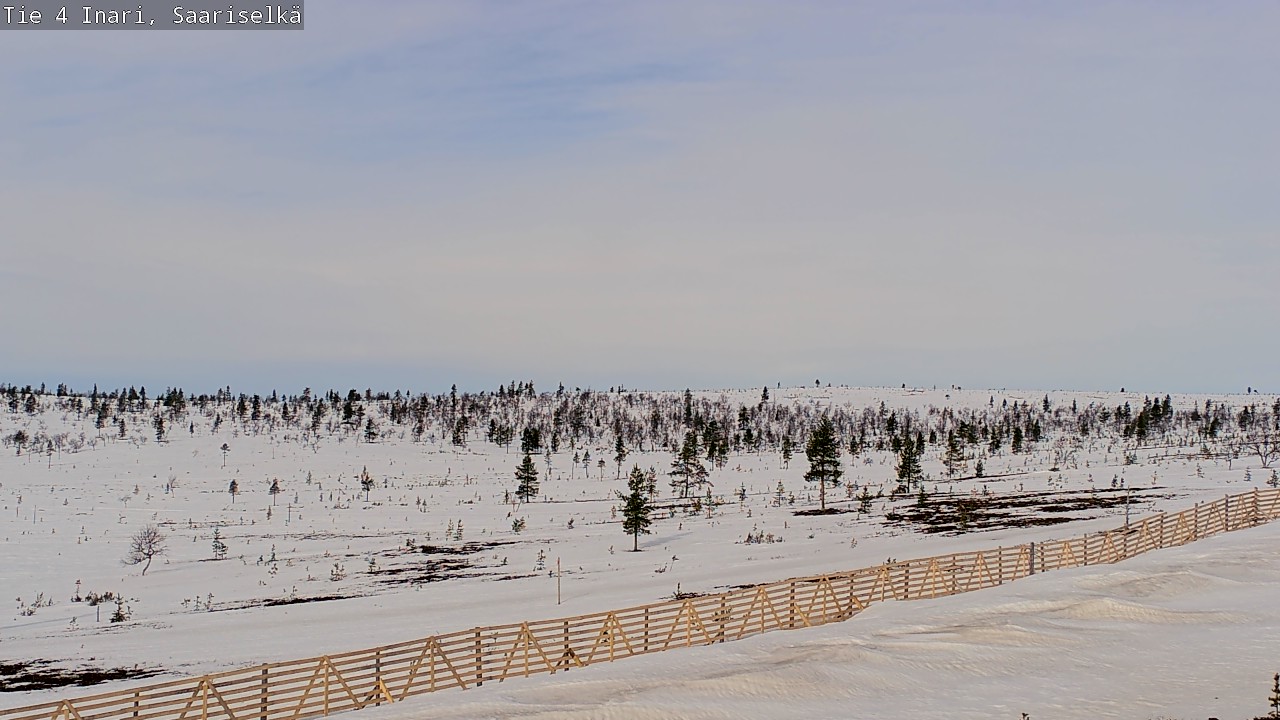 Weather Camera Image Road 4 Inari, Saariselkä, Kaunispää, Inari, Lappi