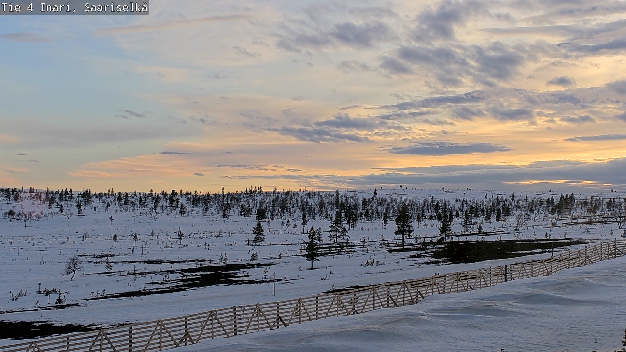 Weather Camera Image Road 4 Inari, Saariselkä, Kaunispää, Inari, Lappi