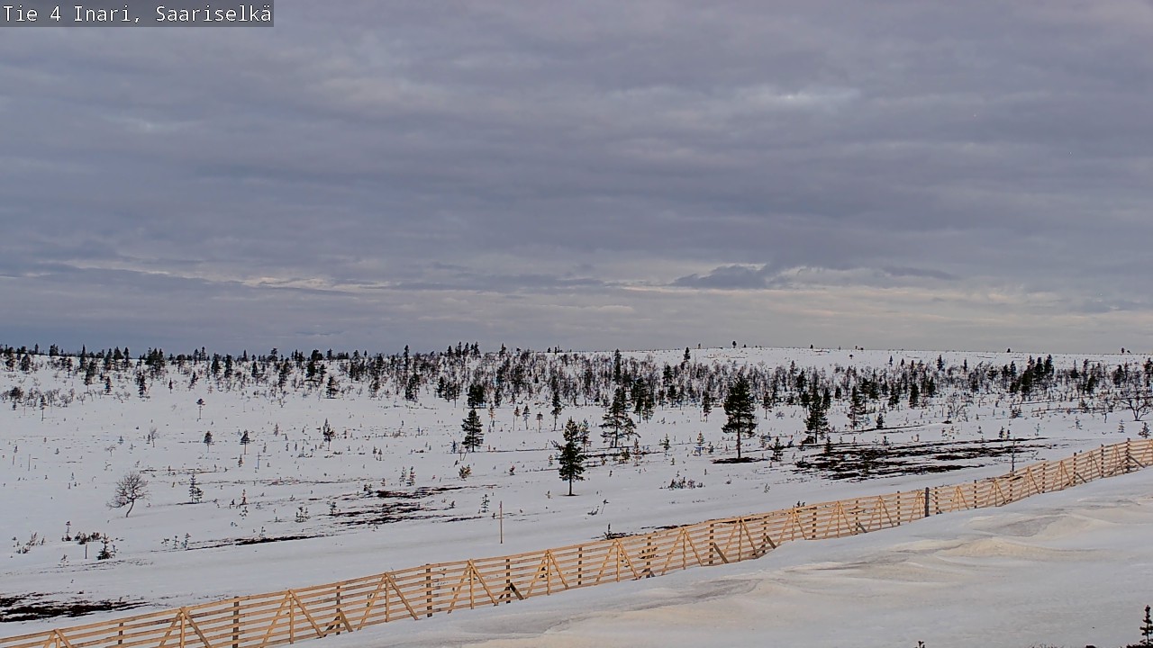 Weather Camera Image Road 4 Inari, Saariselkä, Kaunispää, Inari, Lappi