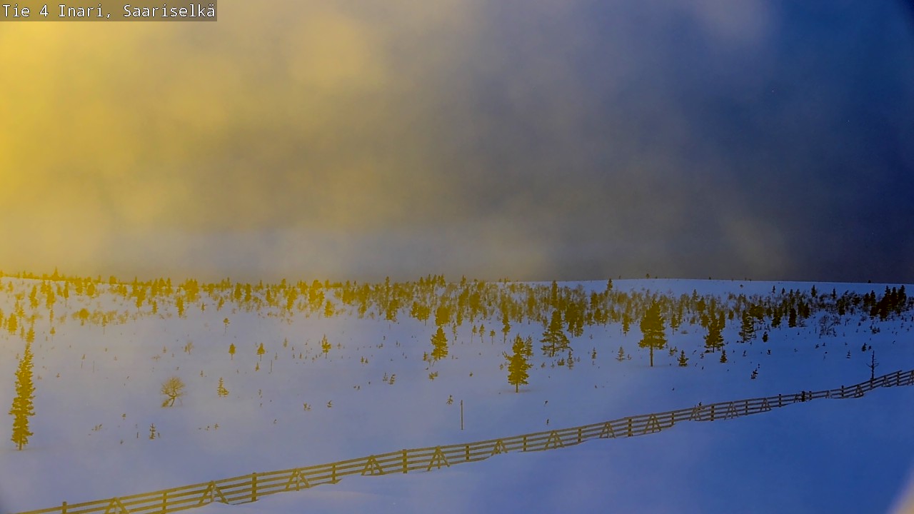 Kelikamerat Kuva Tie 4 Inari, Saariselkä, Kaunispää, Inari, Lappi