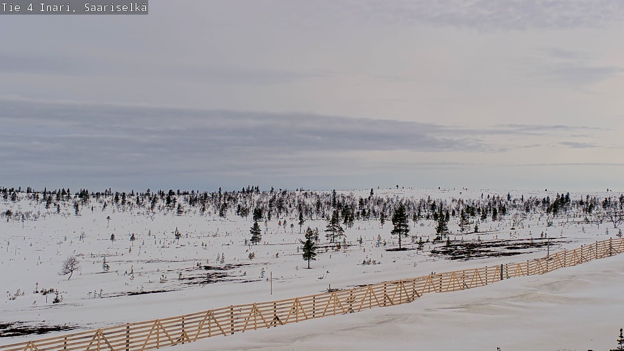 Weather Camera Image Road 4 Inari, Saariselkä, Kaunispää, Inari, Lappi