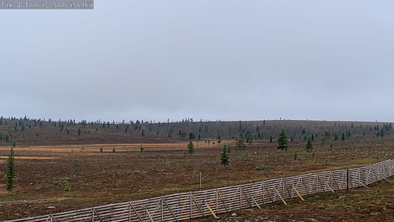 Weather Camera Image Road 4 Inari, Saariselkä, Kaunispää, Inari, Lappi