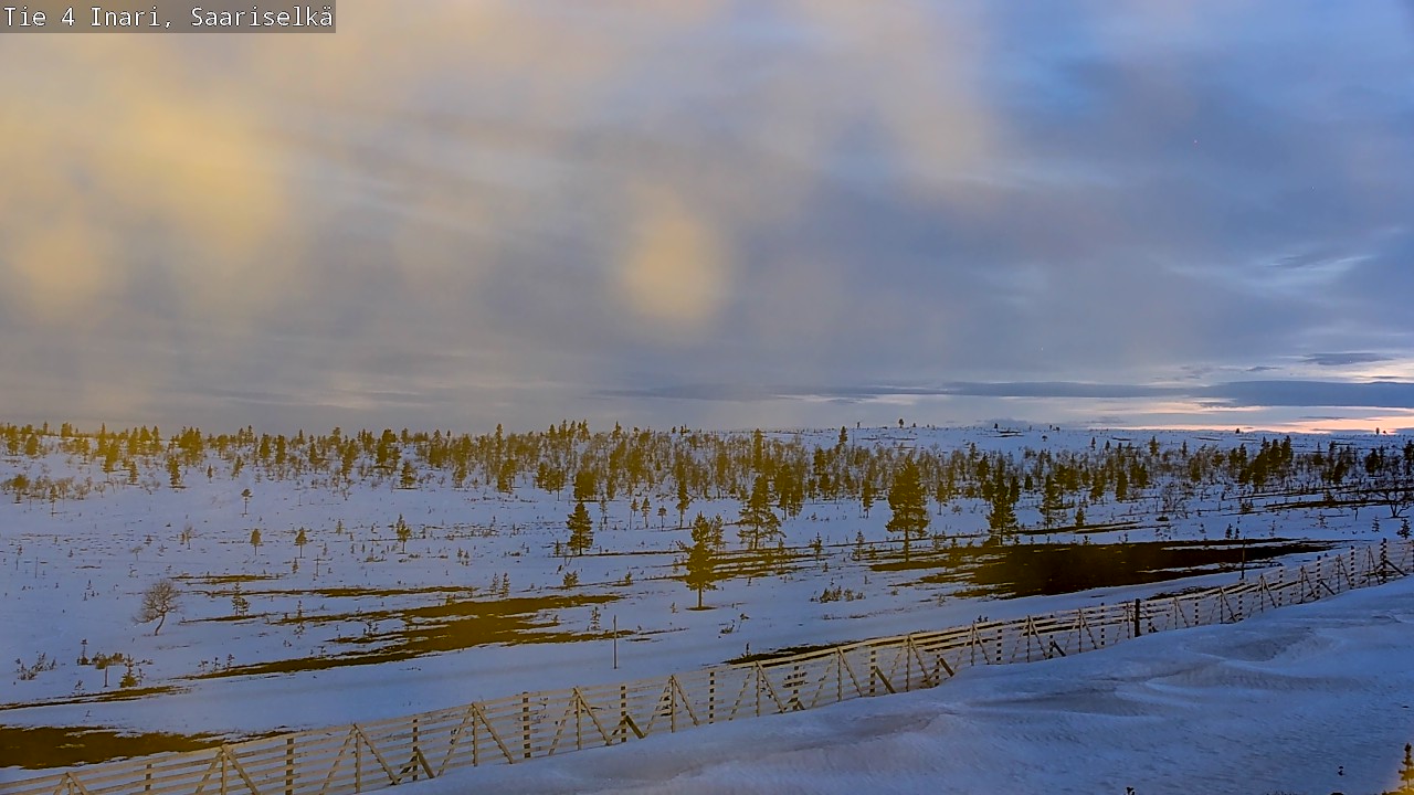 Weather Camera Image Väg 4 Enare, Saariselkä, Kaunispää, Inari, Lappi