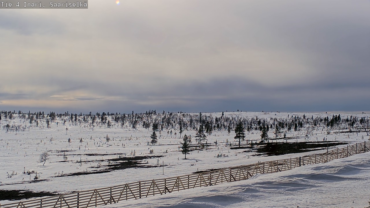 Weather Camera Image Road 4 Inari, Saariselkä, Kaunispää, Inari, Lappi
