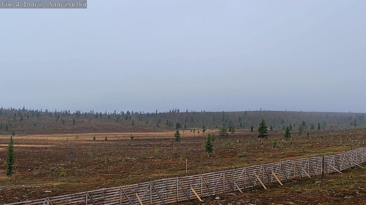 Weather Camera Image Road 4 Inari, Saariselkä, Kaunispää, Inari, Lappi