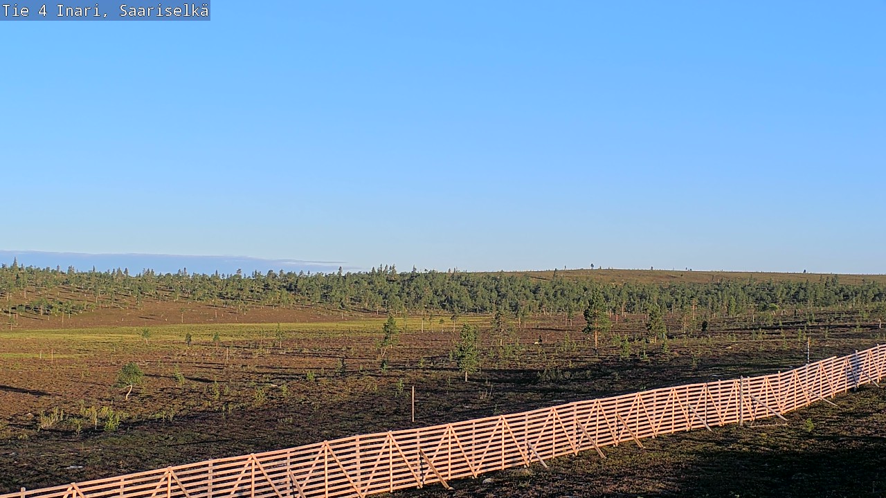 Weather Camera Image Road 4 Inari, Saariselkä, Kaunispää, Inari, Lappi