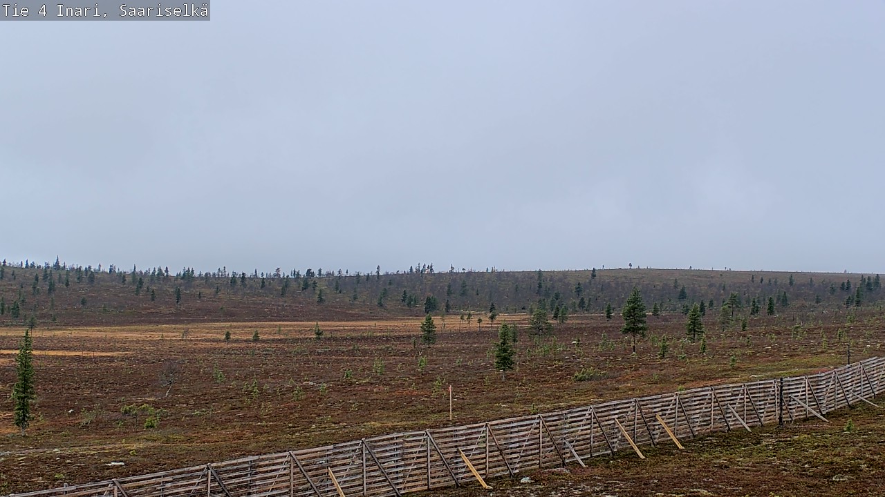 Weather Camera Image Road 4 Inari, Saariselkä, Kaunispää, Inari, Lappi