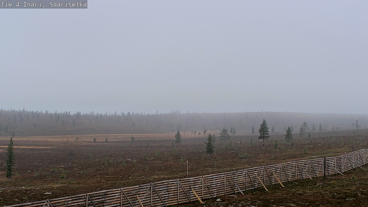 Weather Camera Image Road 4 Inari, Saariselkä, Kaunispää, Inari, Lappi