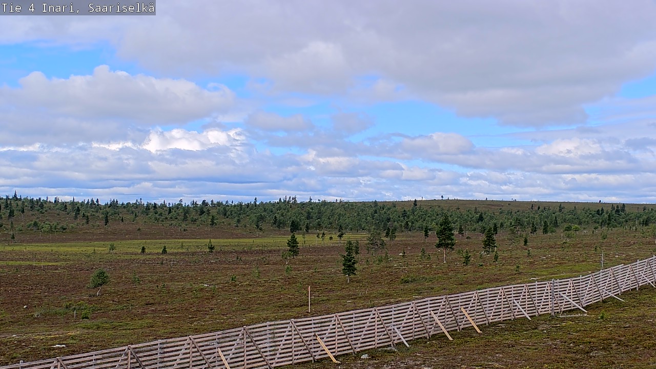 Weather Camera Image Road 4 Inari, Saariselkä, Kaunispää, Inari, Lappi