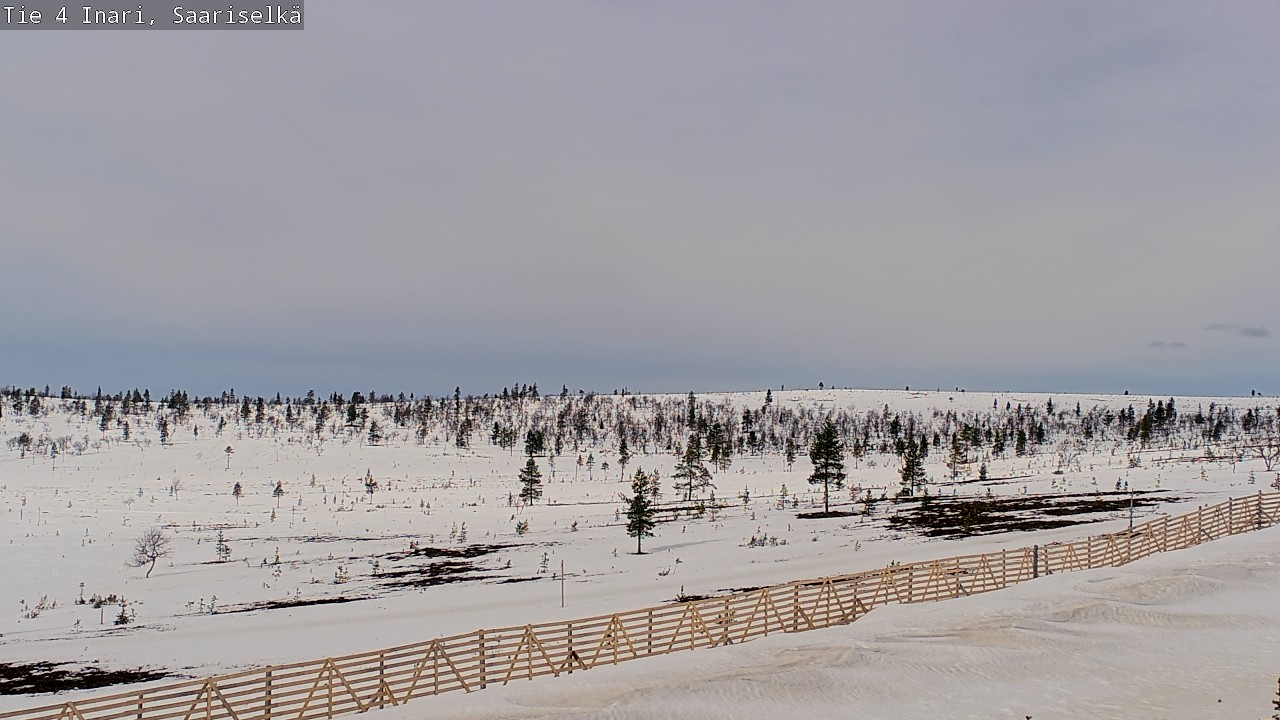 Weather Camera Image Road 4 Inari, Saariselkä, Kaunispää, Inari, Lappi