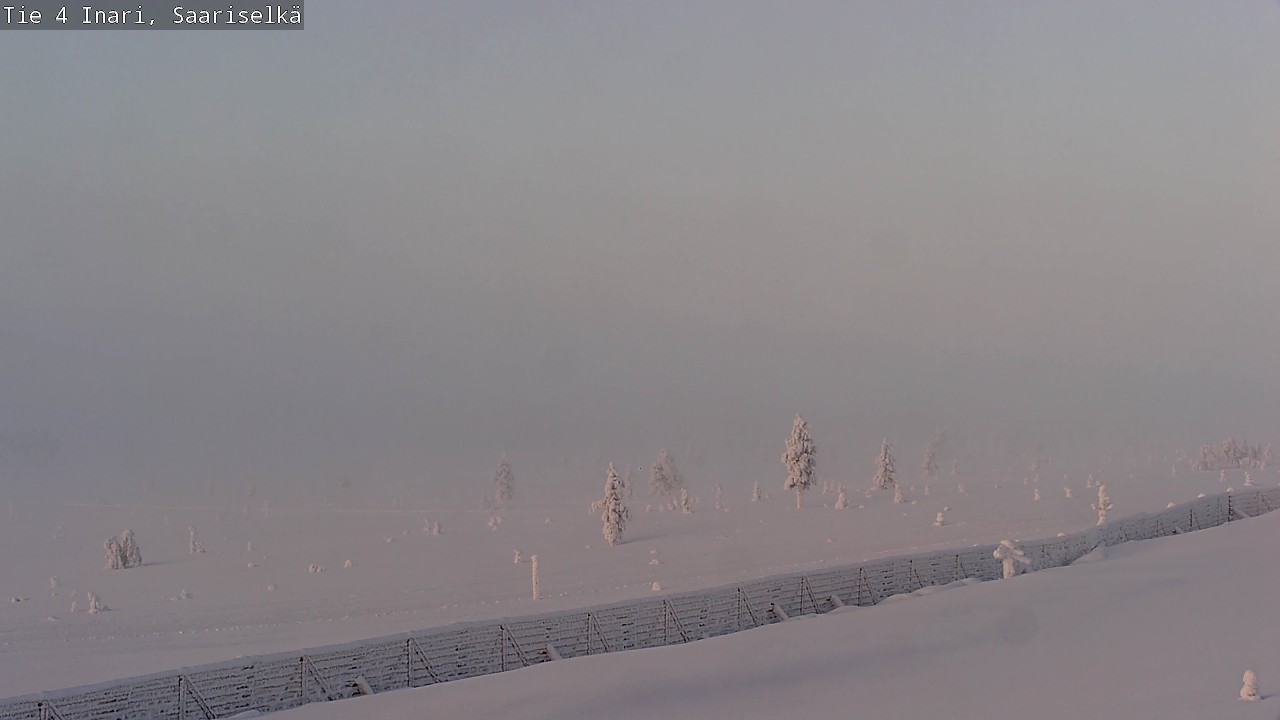 Weather Camera Image Road 4 Inari, Saariselkä, Kaunispää, Inari, Lappi