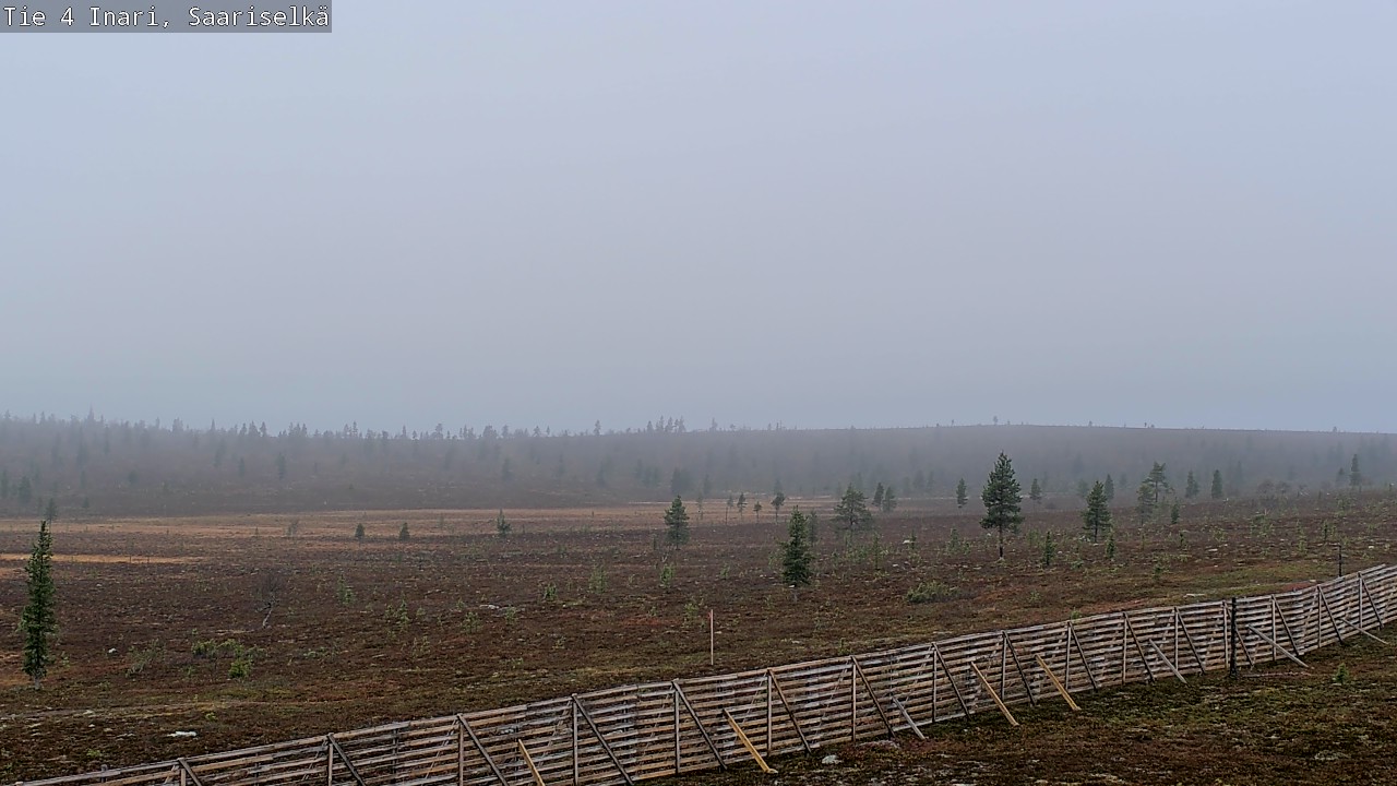 Weather Camera Image Road 4 Inari, Saariselkä, Kaunispää, Inari, Lappi