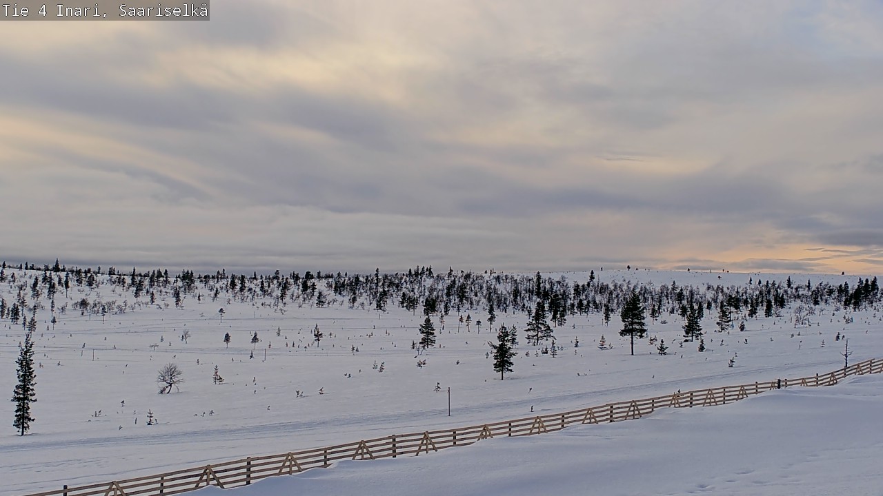 Kelikamerat Kuva Tie 4 Inari, Saariselkä, Kaunispää, Inari, Lappi