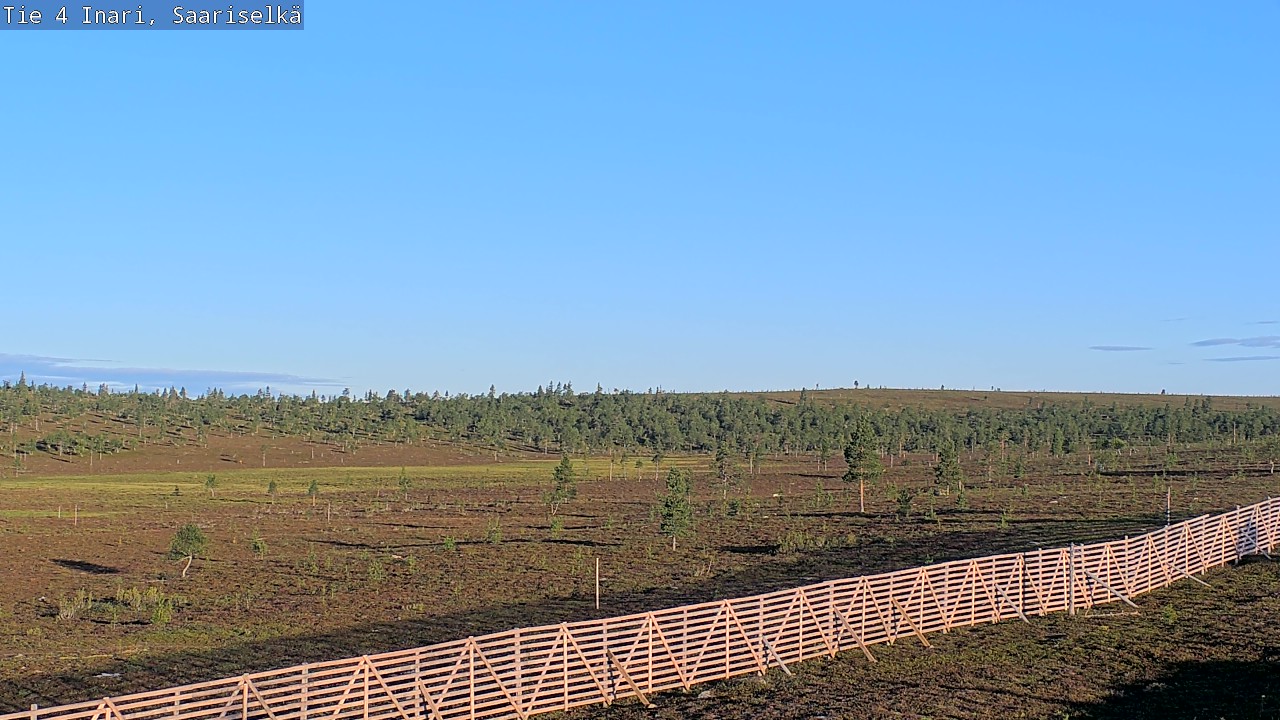 Weather Camera Image Road 4 Inari, Saariselkä, Kaunispää, Inari, Lappi