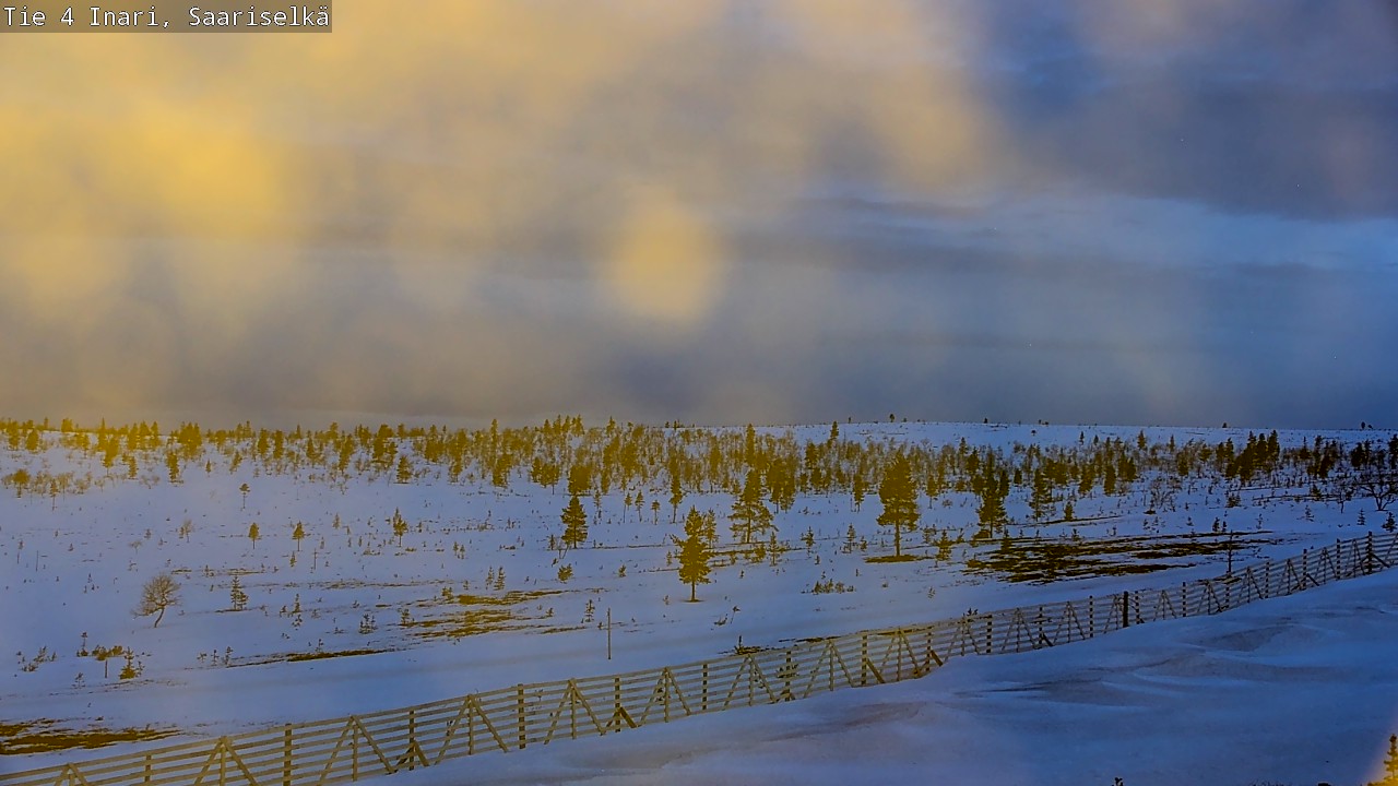 Weather Camera Image Road 4 Inari, Saariselkä, Kaunispää, Inari, Lappi