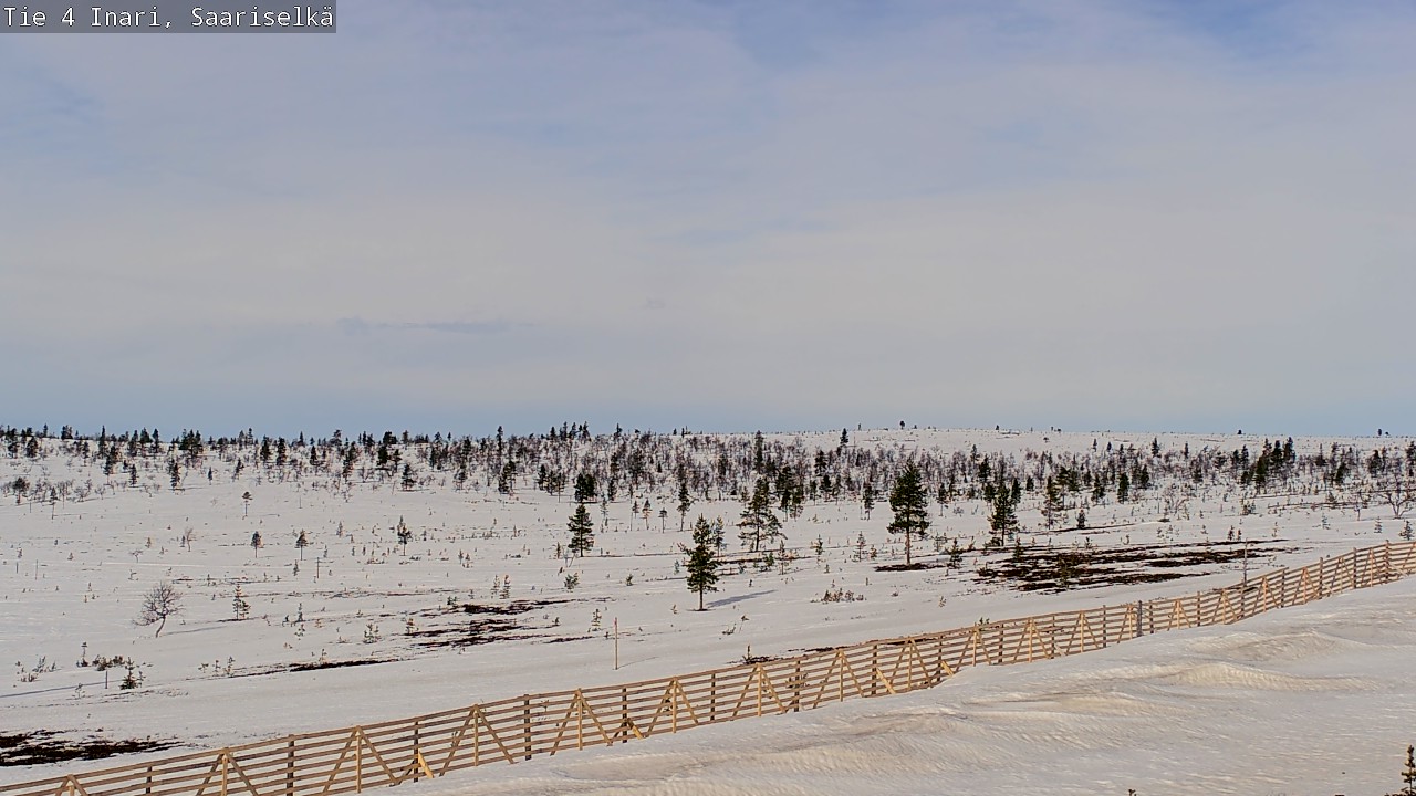 Weather Camera Image Road 4 Inari, Saariselkä, Kaunispää, Inari, Lappi