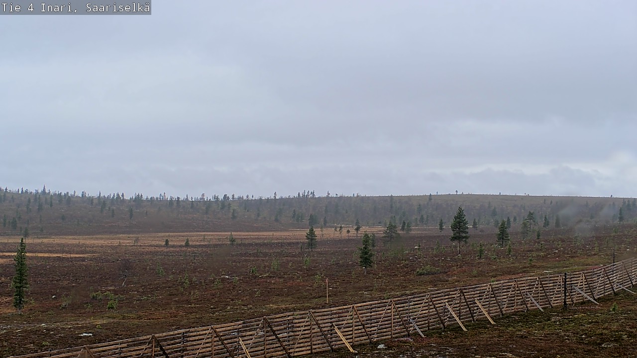 Weather Camera Image Road 4 Inari, Saariselkä, Kaunispää, Inari, Lappi
