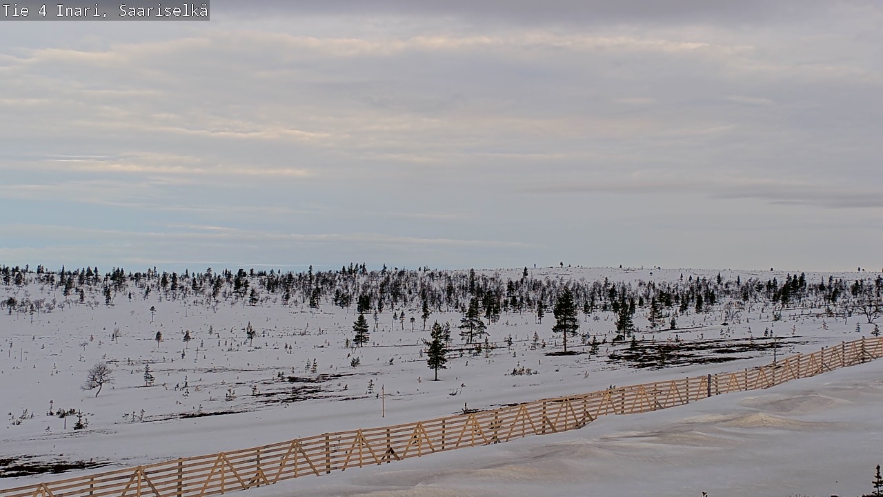 Weather Camera Image Road 4 Inari, Saariselkä, Kaunispää, Inari, Lappi
