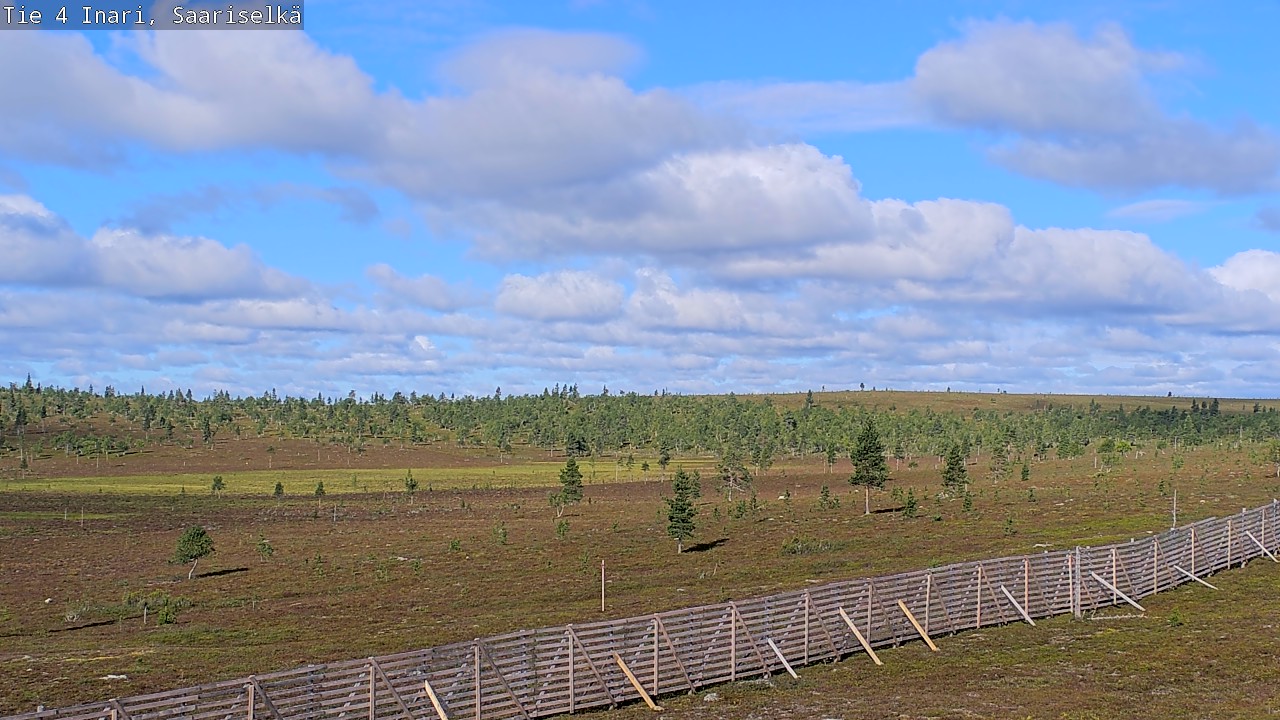 Weather Camera Image Road 4 Inari, Saariselkä, Kaunispää, Inari, Lappi