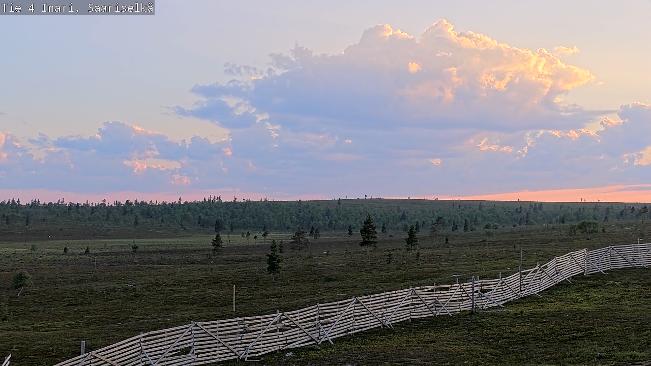 Weather Camera Image Road 4 Inari, Saariselkä, Kaunispää, Inari, Lappi