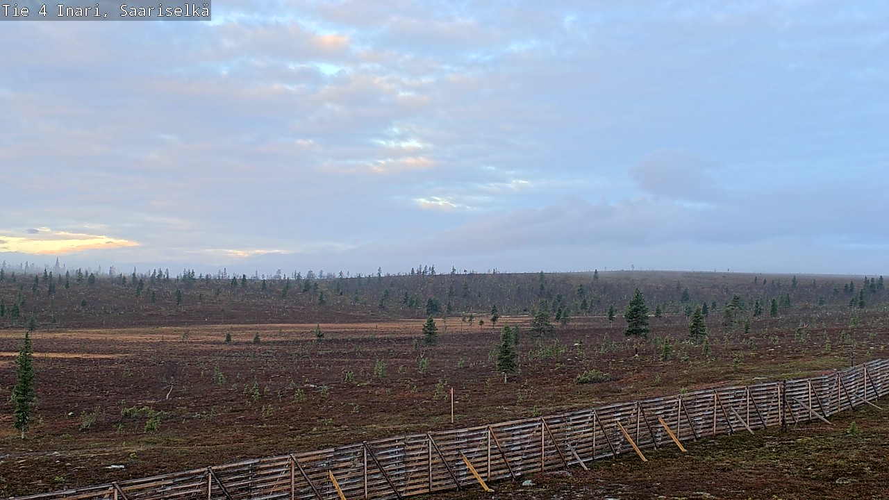 Weather Camera Image Väg 4 Enare, Saariselkä, Kaunispää, Inari, Lappi