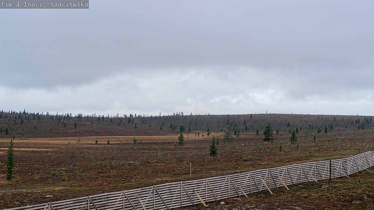 Weather Camera Image Road 4 Inari, Saariselkä, Kaunispää, Inari, Lappi