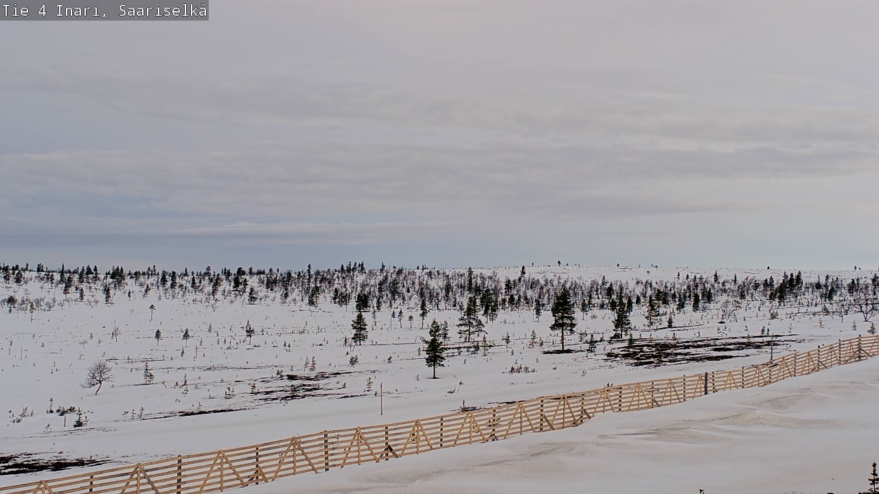 Weather Camera Image Road 4 Inari, Saariselkä, Kaunispää, Inari, Lappi