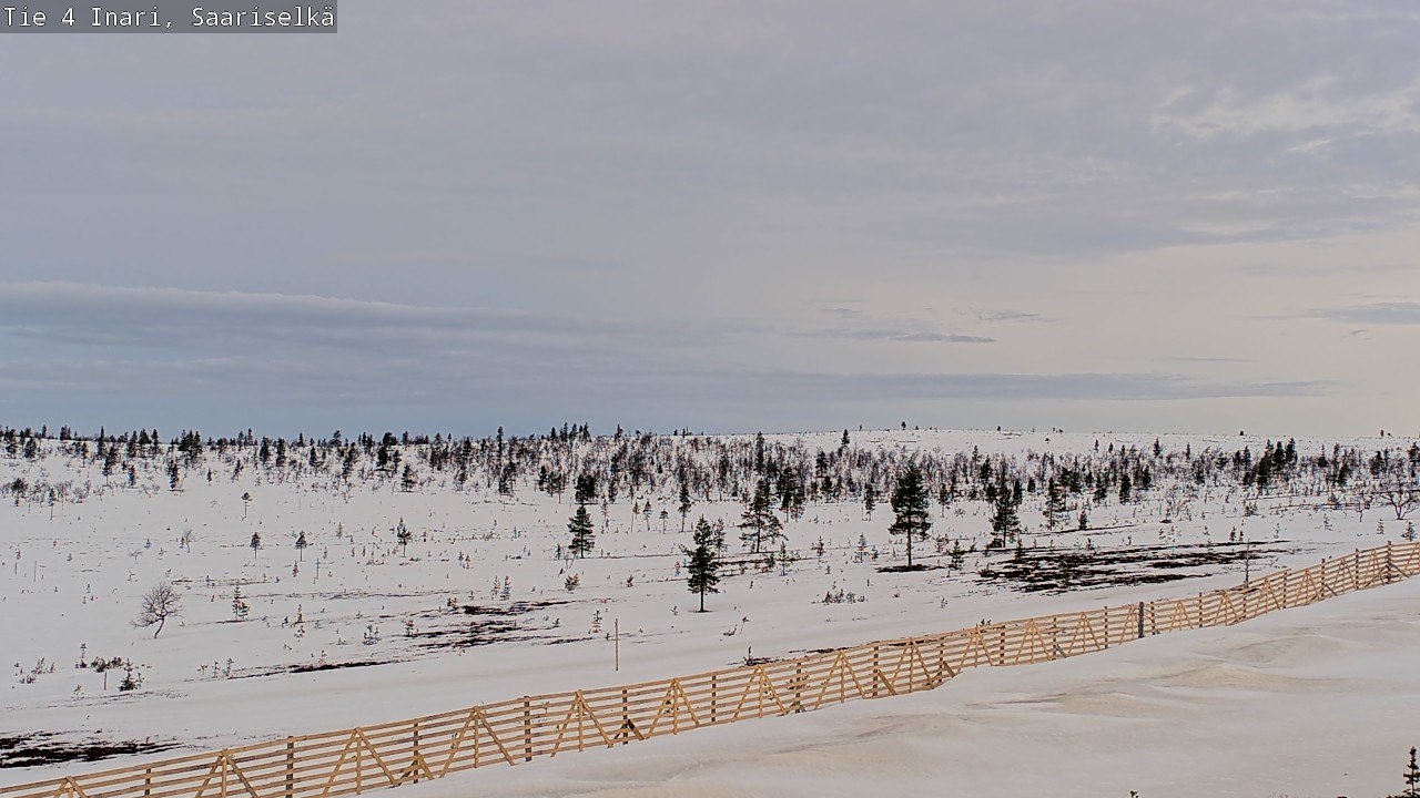 Weather Camera Image Road 4 Inari, Saariselkä, Kaunispää, Inari, Lappi