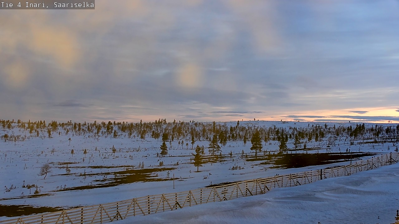 Weather Camera Image Väg 4 Enare, Saariselkä, Kaunispää, Inari, Lappi