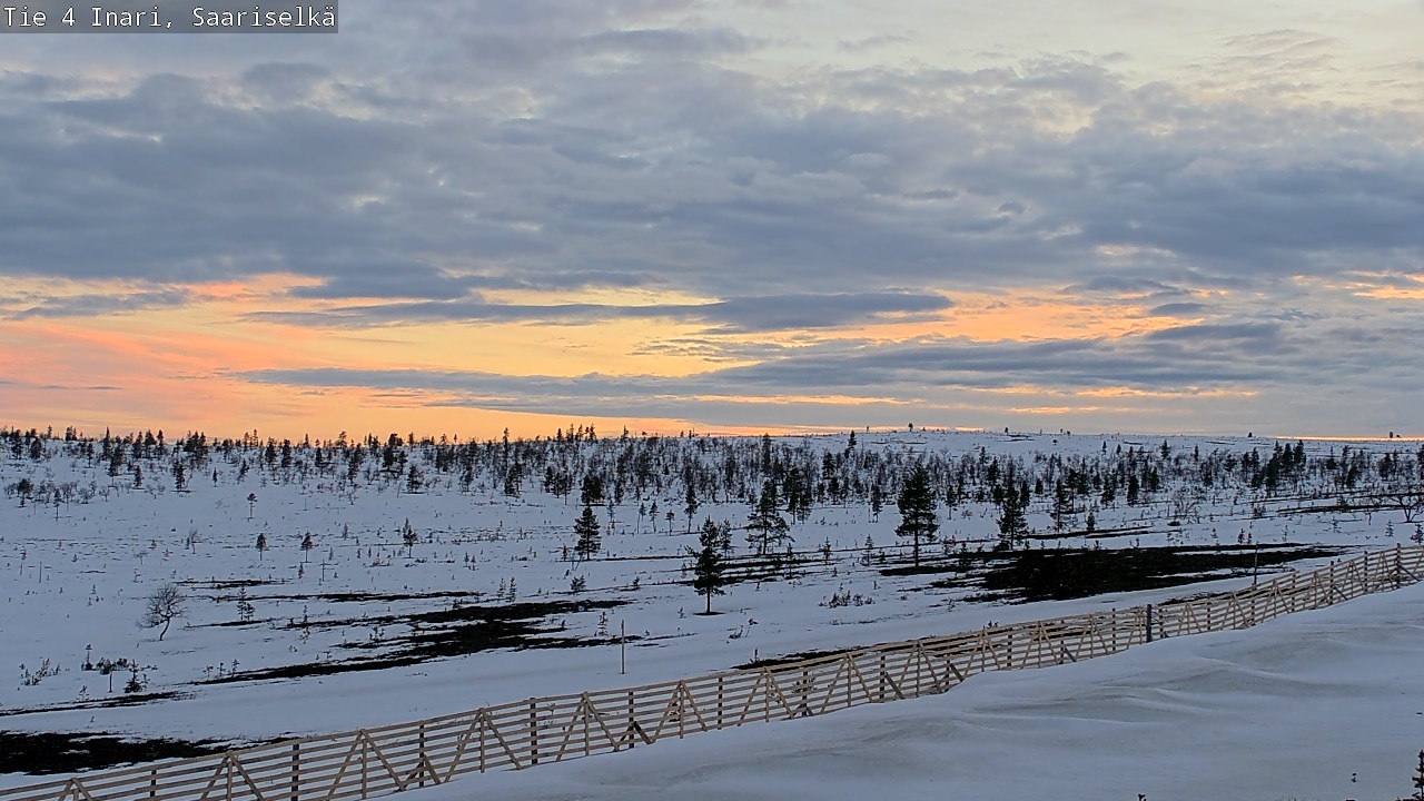 Weather Camera Image Road 4 Inari, Saariselkä, Kaunispää, Inari, Lappi