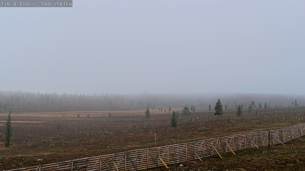 Weather Camera Image Väg 4 Enare, Saariselkä, Kaunispää, Inari, Lappi