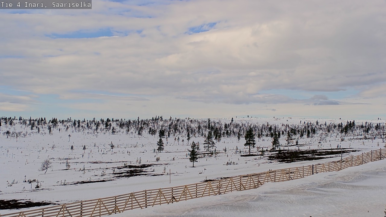 Weather Camera Image Road 4 Inari, Saariselkä, Kaunispää, Inari, Lappi