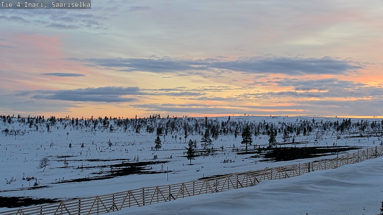 Weather Camera Image Road 4 Inari, Saariselkä, Kaunispää, Inari, Lappi