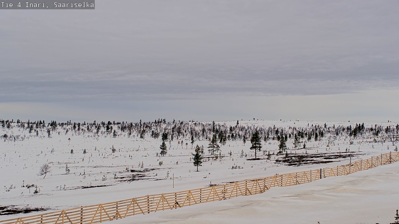 Weather Camera Image Road 4 Inari, Saariselkä, Kaunispää, Inari, Lappi