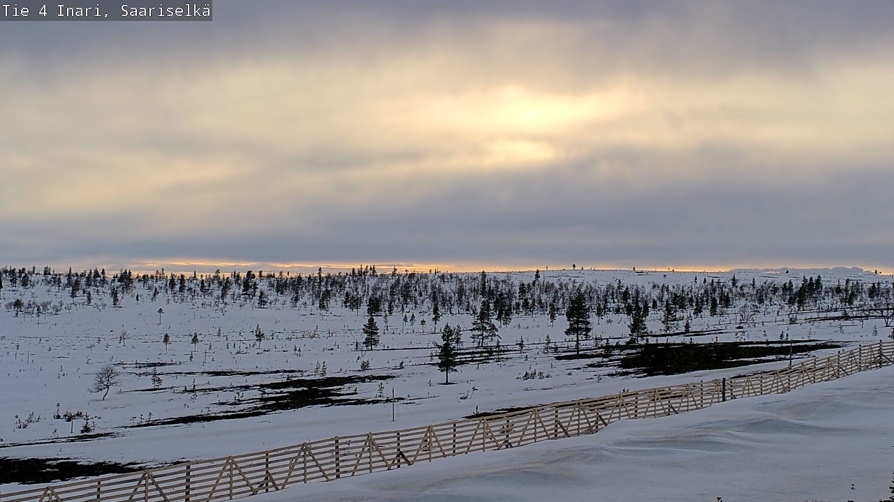 Weather Camera Image Road 4 Inari, Saariselkä, Kaunispää, Inari, Lappi