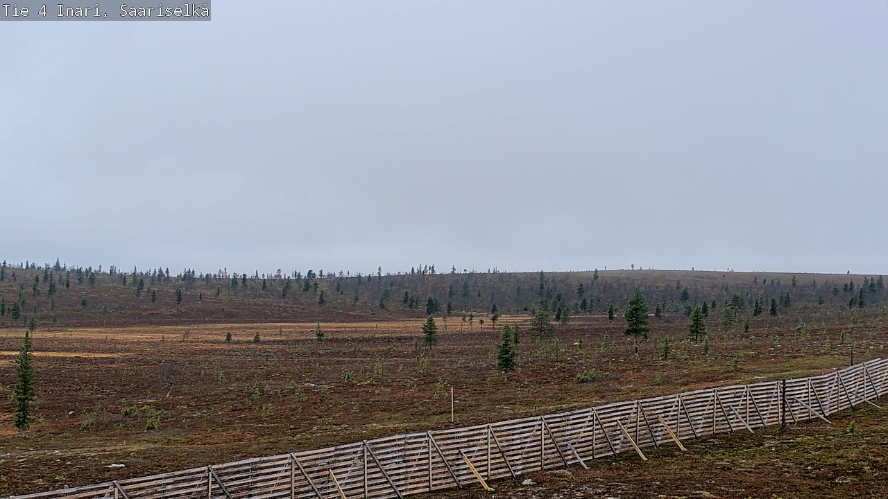 Weather Camera Image Road 4 Inari, Saariselkä, Kaunispää, Inari, Lappi