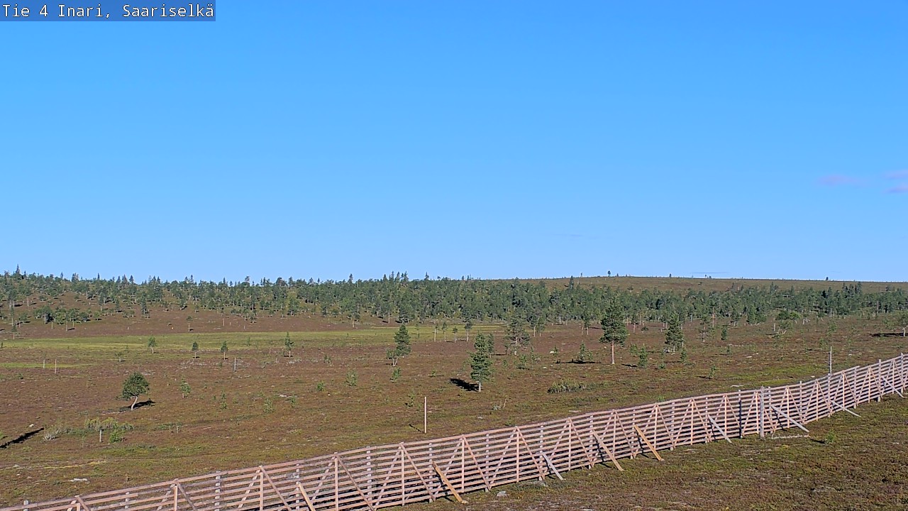 Weather Camera Image Road 4 Inari, Saariselkä, Kaunispää, Inari, Lappi