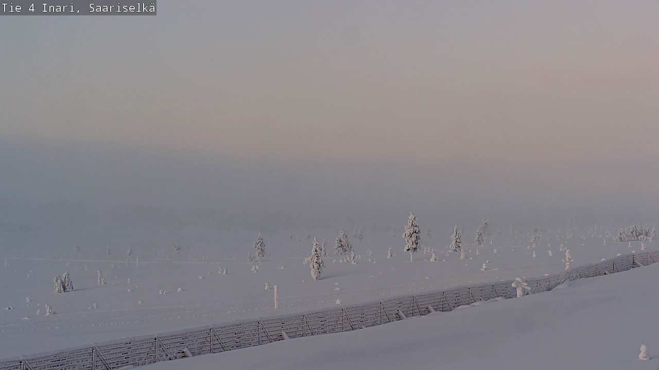 Weather Camera Image Road 4 Inari, Saariselkä, Kaunispää, Inari, Lappi