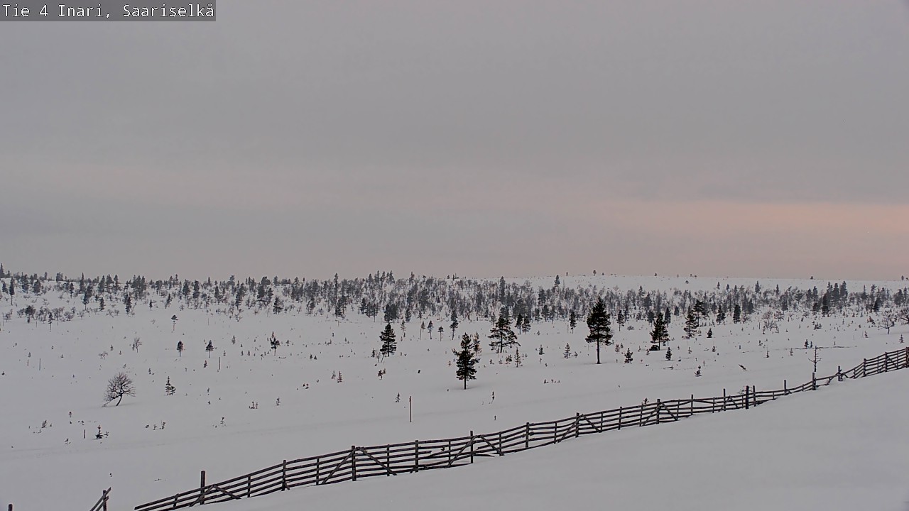Weather Camera Image Väg 4 Enare, Saariselkä, Kaunispää, Inari, Lappi