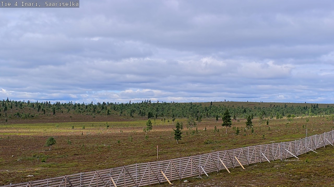 Weather Camera Image Road 4 Inari, Saariselkä, Kaunispää, Inari, Lappi