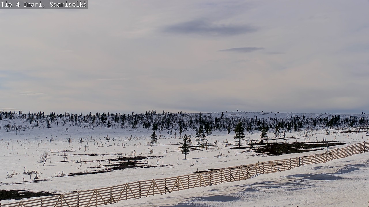Weather Camera Image Road 4 Inari, Saariselkä, Kaunispää, Inari, Lappi