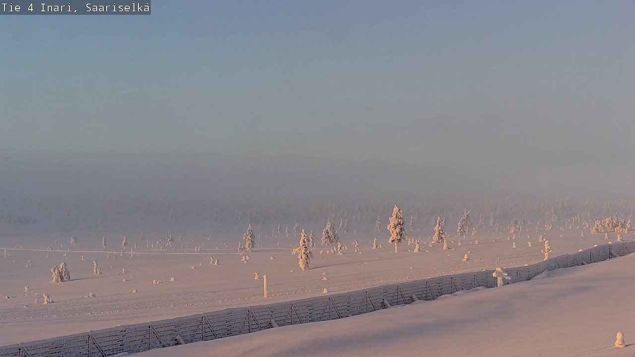 Weather Camera Image Road 4 Inari, Saariselkä, Kaunispää, Inari, Lappi